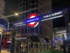 The symbol for London's public transportatin is a red circle with a bar across it, called a 'roundel'