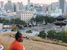 Watching the sunset by the Seoul City Wall 