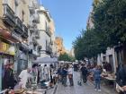 An antiques market held every Thursday, dating back to the 13th century