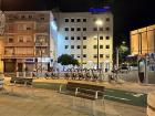 A bike station in Seville--they are all over the place