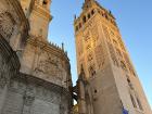 This is the Giralda, which is now part of the Cathedral of Sevilla, but used to be part of a mosque