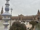 The Plaza de España is probably the most popular place to visit in Seville and is part of the Maria Luisa Park; it is also in a lot of famous movies including one of the Star Wars prequels! 