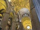 The ceilings were so high and beautiful inside of the Cathedral of Seville! 