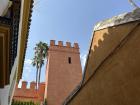 A neighborhood in Sevilla on the border of the wall around the Alcazar