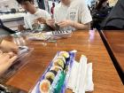 Sushi from the Sydney Harbor with locally caught salmon