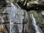 Beautiful waterfall seen on a hike