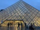 With my friend Arden outside the Louvre Museum 