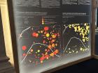 A graphic in Hôtel de Ville in Paris displaying where emergency housing is available for homeless people