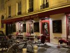 A small bistro in the Marais neighborhood of Paris 