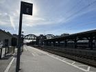 Train platform in Lund 