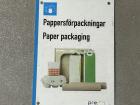 Paper packaging recycling sign 