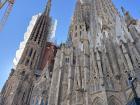 La Sagrada Familia, a church under construction in Barcelona