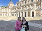 Me and my friend Kasia in front of the Palacio Royal de Aranjuez 