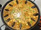 The delicious paella I made during a cooking class this week! 