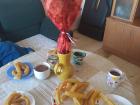 Churros and chocolate are sometimes breakfast in Andres's home 