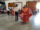 Dancers performing in traditional outfits 