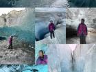Collage of my glacier hiking tour on the Vatnajökull Glacier in Iceland