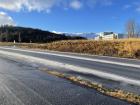 Ice on the roads and sidewalks in Akureyri, Iceland