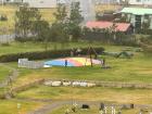 Me with Fellow S.I.T. students on an air trampoline in Flateyri, Iceland