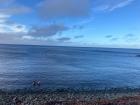 Polar plunge in the Arctic Circle on Grímsey Island