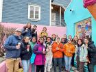 Fall 2024 S.I.T. Iceland: Climate Change and The Arctic Class at an ice cream shop in Reykjavík, Iceland