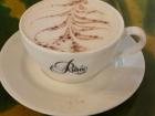 A chai latte I brought at the coffee shop while writing my ISP paper.