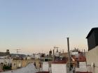 The morning sky from the little terrace on the top floor of my residence hall