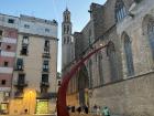 Memorial 1714, an arch with a flame that symbolizes Catalonian independence and history