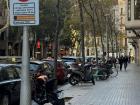 A typical bike and motorcycle rack on a random street