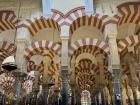 Patterned Islamic arches within the Mosque-Cathedral of Córdoba