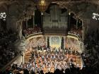 The view of the Vienna Philharmonic from the balcony where I was seated