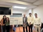 My capstone group presenting our project at the Chemical Engineering Capstone Poster Session in April 2024, completing our journeys as chemical engineering students at Northeastern 