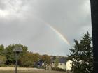 One of four rainbows spotted this week, as seen from my desk at work!