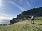 The beautiful view in front of Dún Aonghasa, we were able to enjoy being completely alone at the top of the cliff