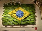 Beautiful interoperation of the Brazilian flag I saw in a restaurant. 