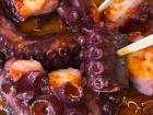 Pulpo (octopus) is a famous dish in Galicia! If cooked correctly, it's spicy, melt-in-your-mouth deliciousness!