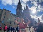 I recently ran a 12K in Santiago de Compostela. The cathedral behind me is where the Camino de Santiago ends!