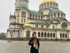 As you can see, it was cloudy and drizzling when I visited Sofia, but I got to visit St. Alexander Nevsky Cathedral.