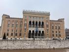 This is the Sarajevo City Hall, one of the most famous buildings in Sarajevo