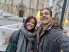 My friend from Bosnia, Said, and I in front of the Sacred Heart Cathedral in the old town. This is the largest cathedral in the country!