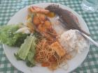 Fish, vegetables and rice