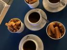 Spaniards usually dip their churros into these cups of hot chocolate