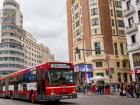 This is an example of a bus in Madrid