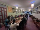 View of Thanksgiving meal