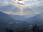 My hometown, facing west late in the afternoon