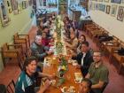 Enjoying Thanksgiving dinner all together