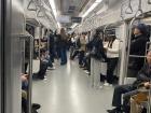 An uncrowded subway