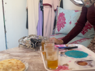 My host sister serving us afternoon tea with Moroccan flat pancakes called mesmen. This pancake reminded me of chapati, which is a common food in East Africa.