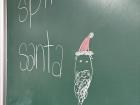 To teach English vocabulary, I like to be creative to show my students the meaning of new words. During a Christmas lesson, I tried to draw Santa on the board to teach them how to say it in English