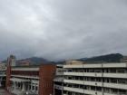 From the top floor of my school, I can watch storms build over the mountains that surround the south and east sides of the city. It is my favorite view no matter the weather!